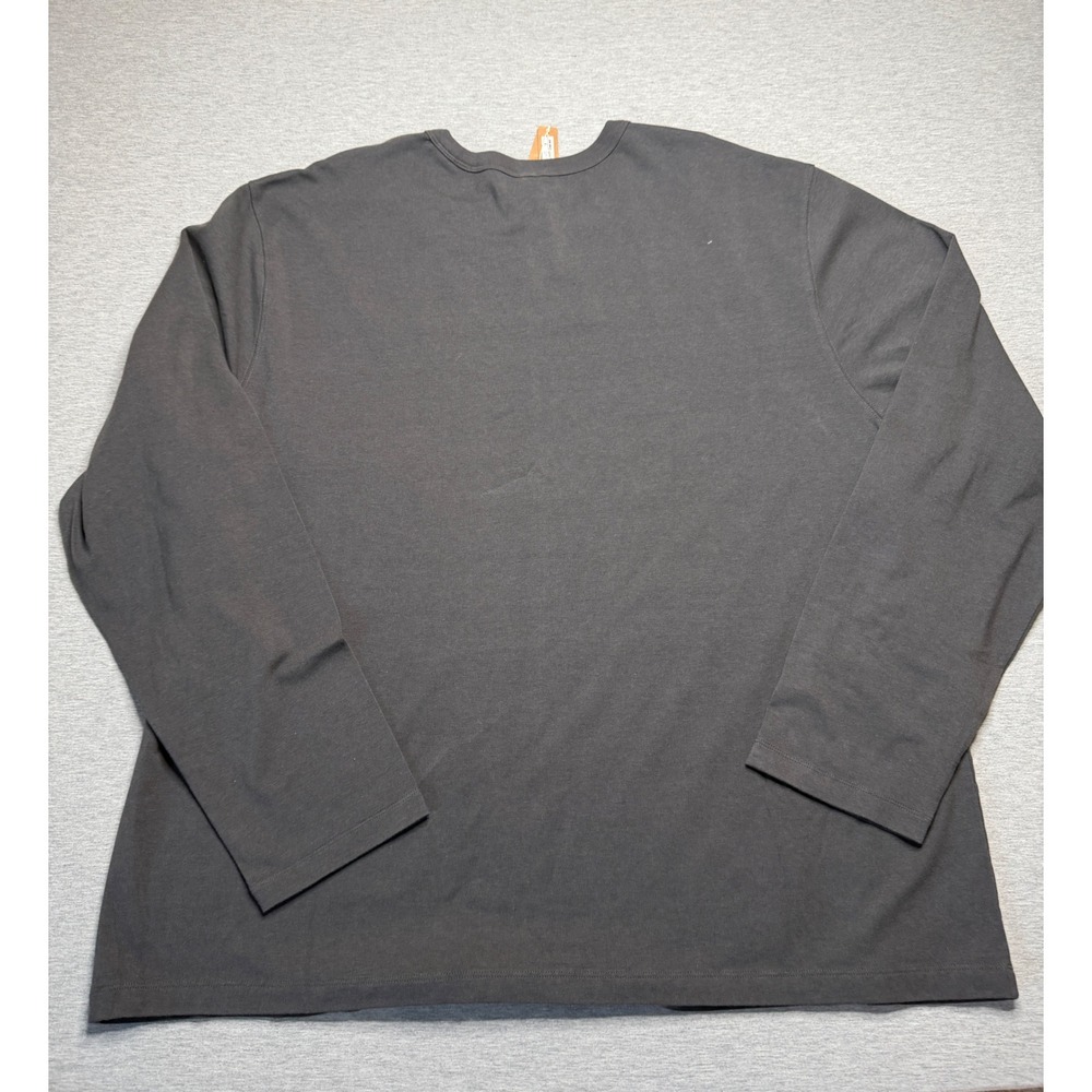 NWT SKIMS Mens Jersey Lounge Relaxed Long Sleeve T-Shirt Ash Gray XL - Picture 4 of 8